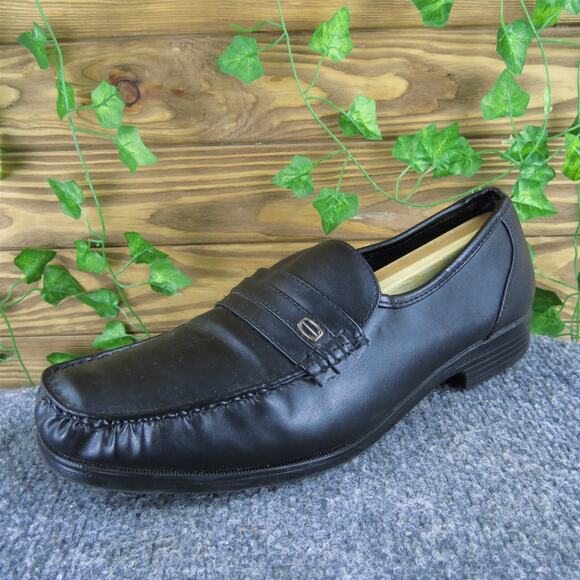 Dexter Men's Comfort Loafer Black Synthetic Size 9.5 Wide Gently Used 2025‎ - Picture 1 of 7